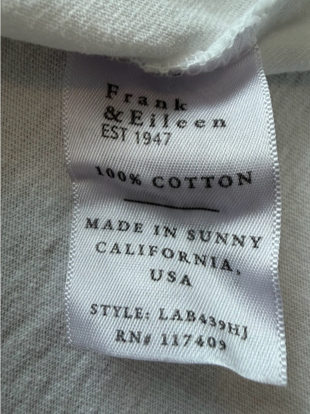 Frank & Eileen Mini Harper Tee Dress White Size S - Picture 6 of 7